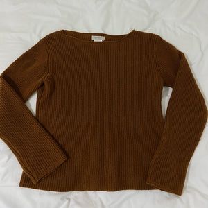 Brown knit sweater